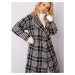 RUE PARIS Black and white houndstooth coat