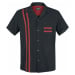 Chet Rock Bowlingová košile Lucky Stripe Košile cerná/cervená