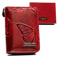 Malá dámská peněženka s ozdobnými motýlky