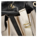 Stylová dámská kabelka s kapsami Laura Biaggi May, černá/zlatá