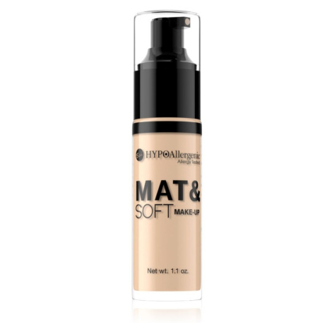 Bell Hypoallergenic Mat&Soft lehký matující make-up odstín 04 Golden Beige 30 ml