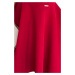 Elegantní asymetrické červené šaty se třpytkami NORA Vínová