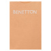 Dětské bavlněné tričko United Colors of Benetton béžová barva, s potiskem