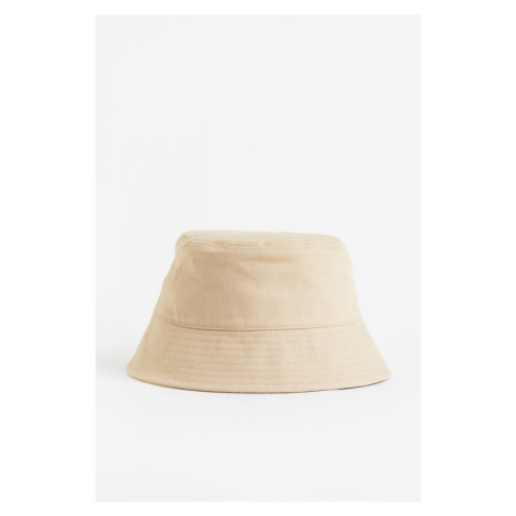 H & M - Bavlněný klobouk bucket - béžová H&M