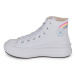 Converse CHUCK TAYLOR ALL STAR MOVE PLATFORM RAINBOW CLOUD HI Bílá