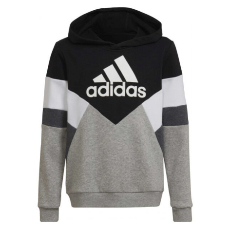 adidas COLORBLOCK Chlapecká mikina, šedá, velikost