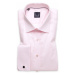 Pánská košile Slim Fit světle růžové barvy s hladkým vzorem 11393
