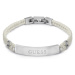 Guess Bílý kožený náramek Malibu JUMB01346JWSTWIT/U