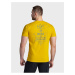 Žluté pánské tričko s potiskem na zádech Kilpi BANDE