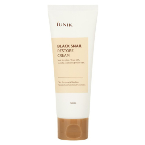 iUNIK - BLACK SNAIL RESTORE  CREAM - Pleťový krém s vysokým obsahem šnečího mucinu 60 ml