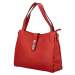 Luxusní dámská kožená kabelka Katana Jade, červená