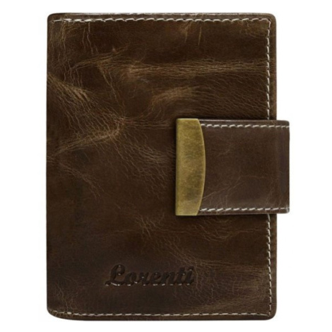 Dámské malé levné kožené peněženky Lorenti RD-04-Bal2 brown