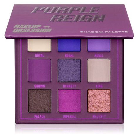 Makeup Obsession Mini Palette paletka očních stínů odstín Purple Reign 0,38 g