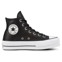 BOTY CONVERSE CT ALL STAR LEATHER PLATFO - černá