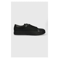 Sneakers boty Calvin Klein LOW TOP LACE UP MONO JQ černá barva, HM0HM00975