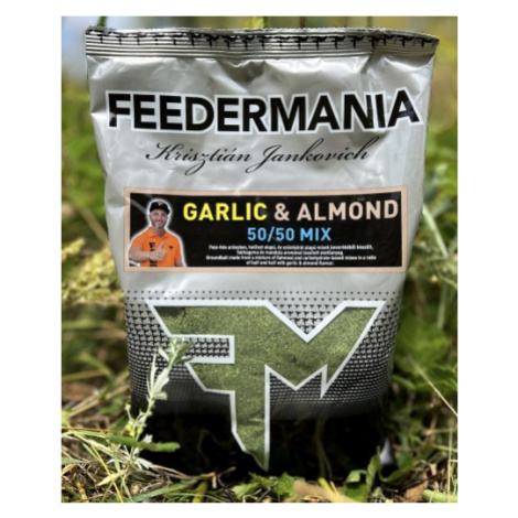 Feedermania krmítková směs groundbait 50/50 mix 800 g - garlic almond