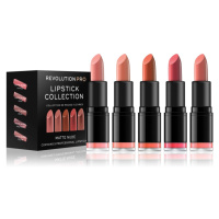 Revolution PRO Lipstick Collection sada rtěnek odstín Matte Nude 5 ks