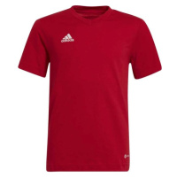 adidas ENTRADA 22 TEE Chlapecké triko, červená, velikost