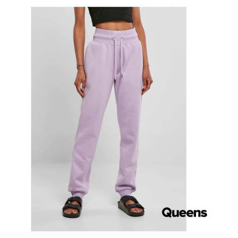 Urban Classics Ladies Organic High Waist Sweatpants Purple