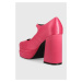 Lodičky Karl Lagerfeld STRADA růžová barva, na podpatku, KL30126A