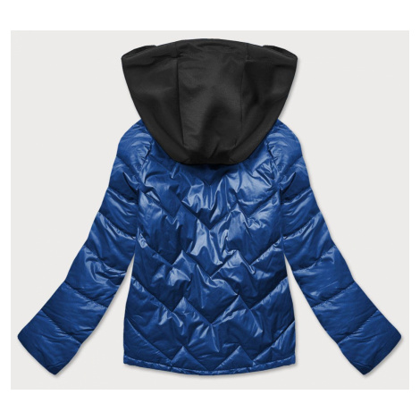 Modro/černá dámská bunda s kapucí (BH2003BIG) BH FOREVER