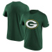 Fanatics Green Bay Packers Logo Tričko tmave zelená