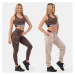 NEBBIA - Fitness podprsenka Cross Back 410 (brown) - NEBBIA