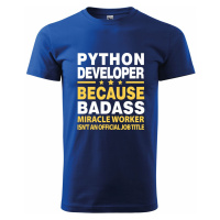 Pánské tričko pro programátory Python developer