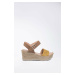 Sandály Lasocki P683 Přírodní kůže (useň) - Nubuk