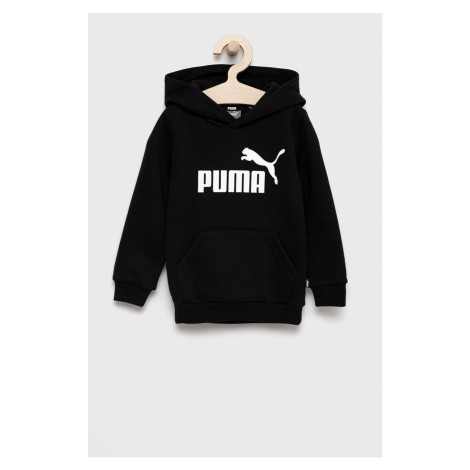 Dětská mikina Puma 586965 černá barva, s potiskem