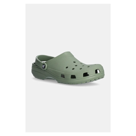 Pantofle Crocs Classic pánské, zelená barva, 10001