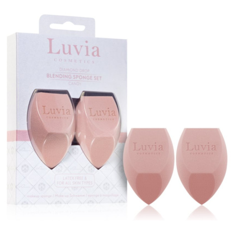 Luvia Cosmetics Diamond Drop Blending Sponge Set multifunkční houbička na make-up duo barva Cand