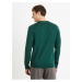 Tmavě zelený pánský svetr z Merino vlny Celio Semerirond