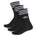 ADIDAS ORIGINALS-SOLID CREW SOCK BLACK/WHITE 3 PCK Černá