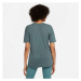 Nike YOGA Dámské tričko na jógu, tmavě zelená, velikost