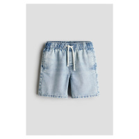 H & M - Natahovací džínové šortky - modrá