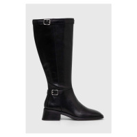 Westernové kožené boty Vagabond Shoemakers BLANCA dámské, černá barva, na podpatku, 5617.101.20