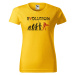 DOBRÝ TRIKO Dámské tričko Evoluce hrdinky Barva: Žlutá