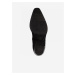 Černé kožené kotníkové boty Tamaris