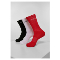 SKRRT. Ponožky 3-Pack červená/bílá/černá