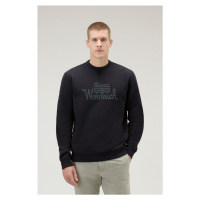 Mikina woolrich organic cotton sweatshirt černá