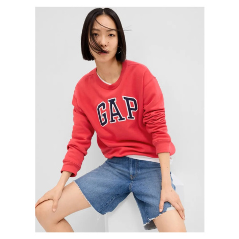 GAP HERITAGE Crewneck dámská mikina lososová
