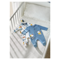 2 pack overalů PEJSKOVÉ modrý NEWBORN Mayoral