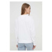 Mikina Tommy Jeans dámská, bílá barva, s potiskem, DW0DW17336