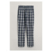 PYŽAMOVÉ KALHOTY GANT SMALL CHECK PAJAMA PANTS modrá