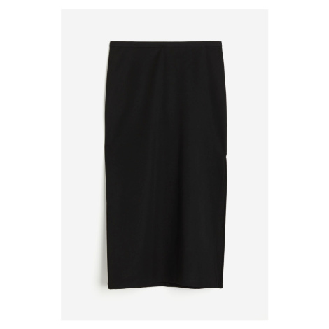 H & M - Pouzdrová sukně z kepru - černá H&M