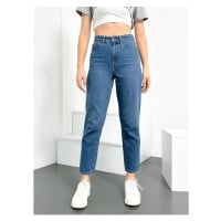 74092 Dewberry Hlt Mom Jeans High Waist Women Jeans-LIGHT BLUE