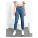 74092 Dewberry Hlt Mom Jeans High Waist Women Jeans-LIGHT BLUE