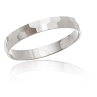 Stříbrný broušený prsten STRP0548F