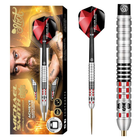 Sada steel šipek Shot Michael Smith Achieve 26g, 90% wolfram Shot Darts